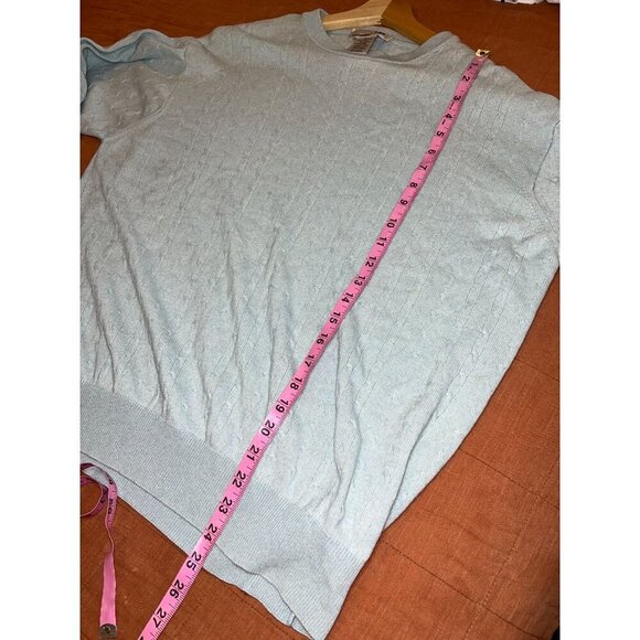 Ilevrieri Cashmere & Silk Cable Knit Sweater Made In Italy  Long Sleeve  Mens SI - Picture 7 of 7